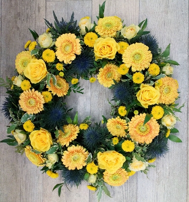 Yellow Thistle Wreath
