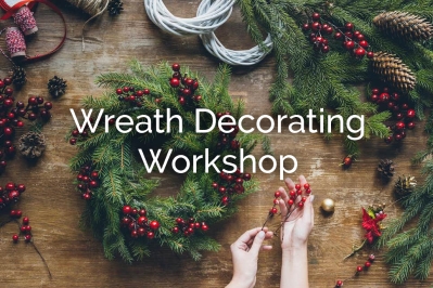 Wreath Decorating Workshop<br /> SATURDAY 4TH DECEMBER