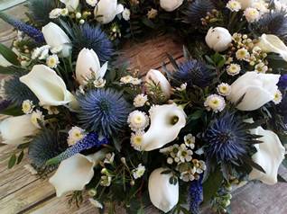 Calla & Thistle Wreath